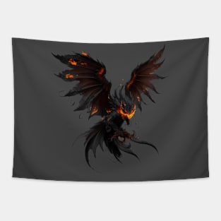 Phoenix Bird - Fire and Ashes Tapestry