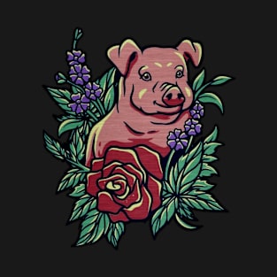 Flower pig T-Shirt