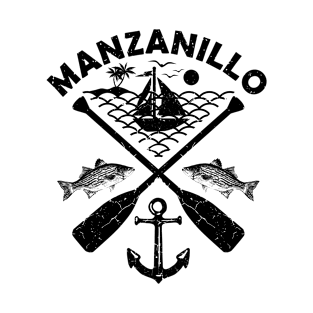 Manzanillo Beach, Mexico, Boat Paddle T-Shirt