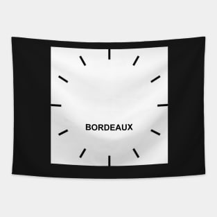 BORDEAUX Time Zone Wall clock Tapestry