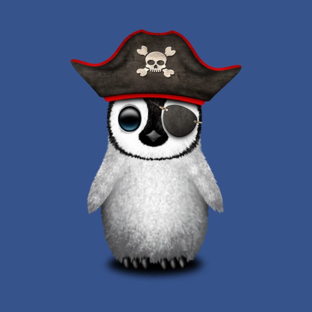 Cute Baby Penguin Pirate by jeffbartels