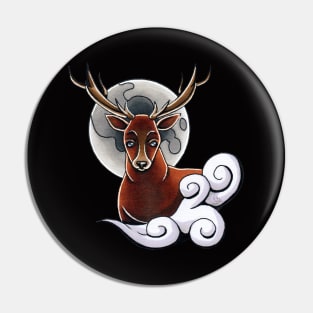 Moonlight Stag (BLKB) Pin