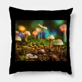 Enchanted Fantasy Forest Colorful Pillow