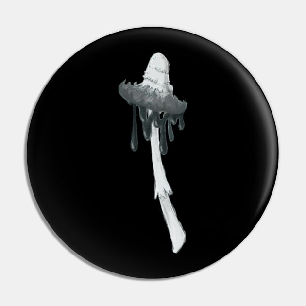 Inky cap mushroom Pin by Beelixir Illustration