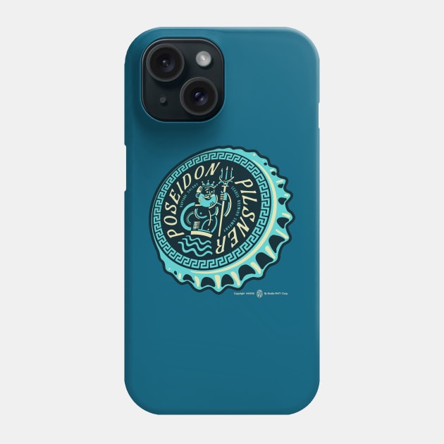 Vintage Poseidon Pilsner Bottlecap Phone Case by StudioPM71