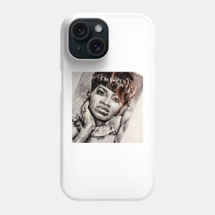 BLACK WOMAN IN THE MIRROR Phone Case