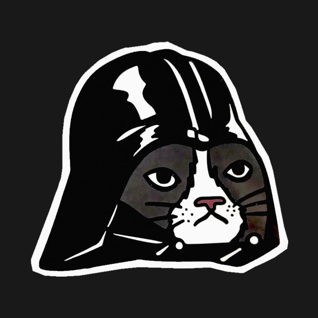 Cat Vader / Funny Sci Fi Cat by alselinos