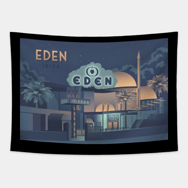 Eden Nightclub Tapestry by brizzaleave