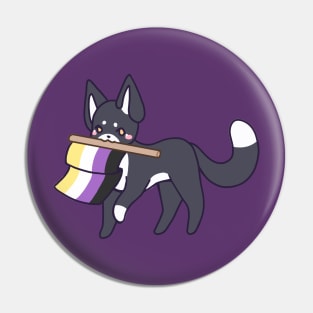 Nonbinary Kitty Pin