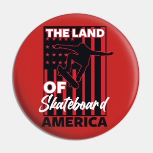 AMERICAN SKATEBOARD POSTER Pin