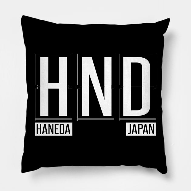HND - Haneda Japan Souvenir or Gift Shirt Apparel Pillow by HopeandHobby