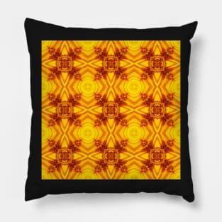 Golden Yellow Sunflower Pattern 2 Pillow