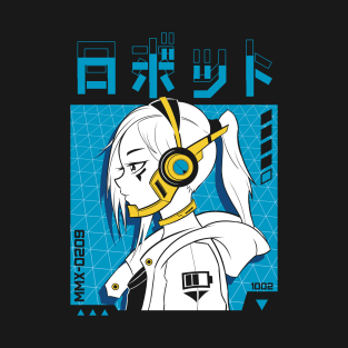 Cyberpunk Girl (Blue) T-Shirt