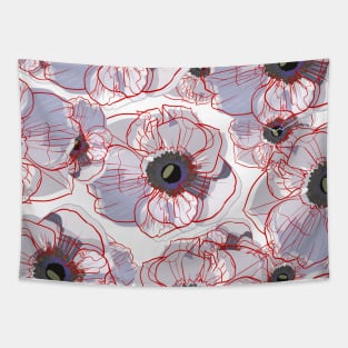 BLOOM RED Tapestry