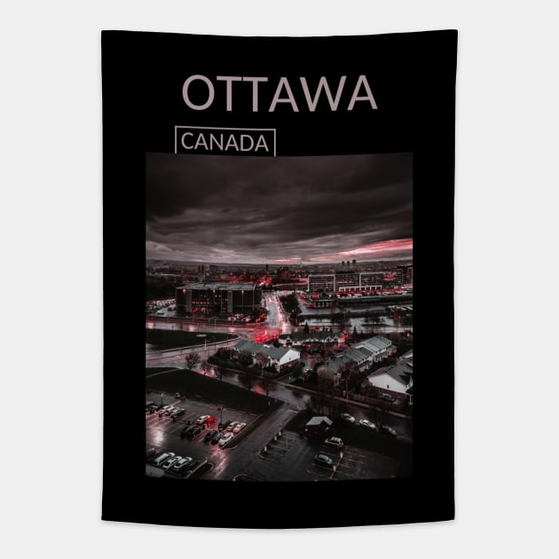 Ottawa Ontario Canada Cityscape Skyline Gift for Canadian Canada Day Present Souvenir T-shirt Hoodie Apparel Mug Notebook Tote Pillow Sticker Magnet Tapestry by Mr. Travel Joy