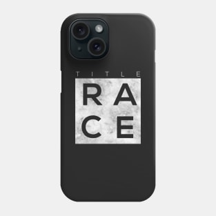 Title Race Marble (White) Phone Case