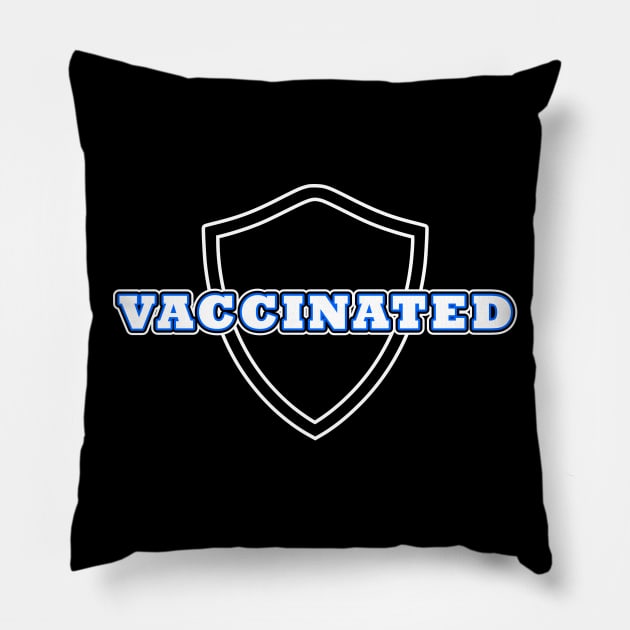 I Am Vaccinated Pillow by Geoji 