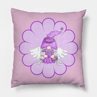 SCORPIO FLORAL GNOME- HOROSCOPE GNOME DESIGNS BY ISKYBIBBLLE Pillow