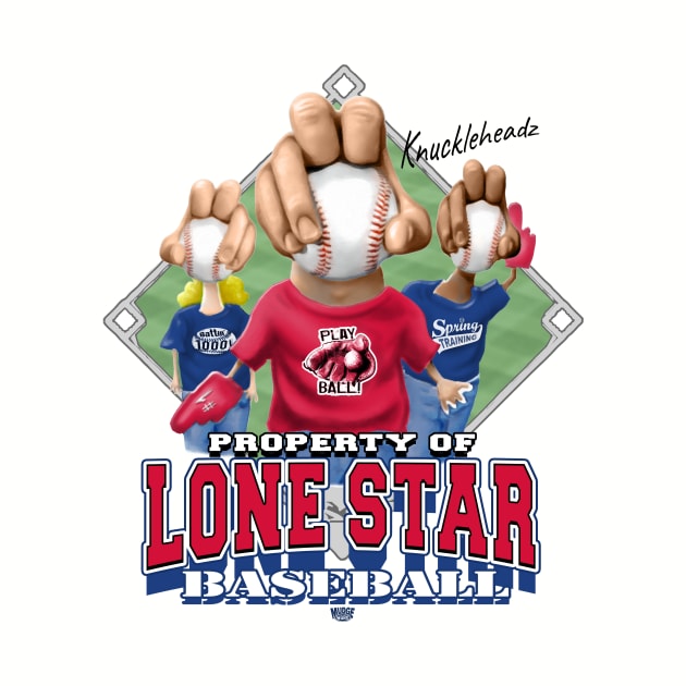 Knucklehead for The Lone Star Baseball by MudgeSportswear