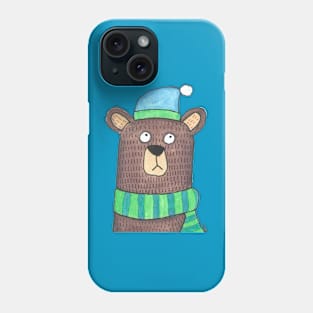 Winter Beanie Bear Phone Case