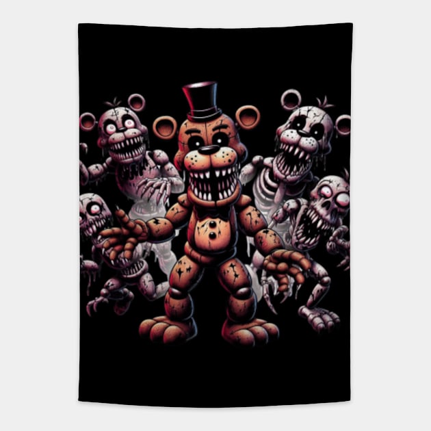 Fnaf Movie Five Nights At Freddys Poster Five Nights At Freddys Tapestry Teepublic