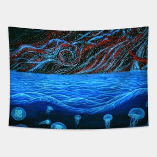 Jellyfish in the ocean Tapestry