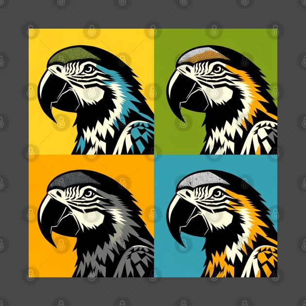 Pop Grey parrot Art - Cool Birds by PawPopArt