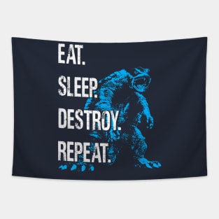 GAMERA '96 - Eat Sleep Destroy Repeat Tapestry