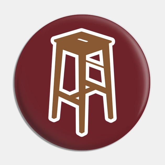 Modern Bar Stool, Chair vector illustration. Interior indoor bar objects icon concept. Furniture for the Bar and Restaurant decoration vector design with shadow. Comfortable sitting stool, chair logo. Pin by AlviStudio