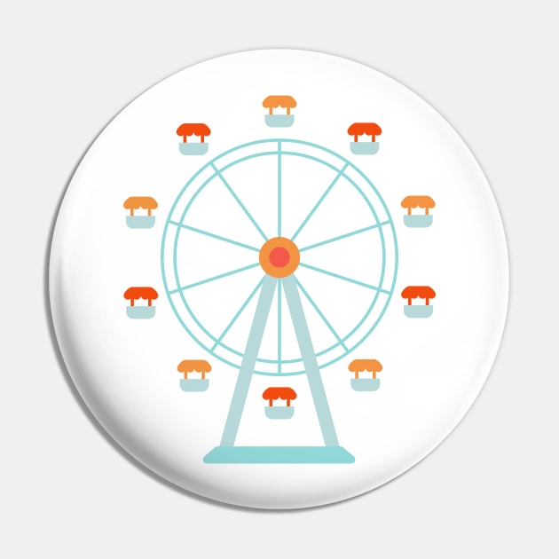 Ferris Wheel Icon Pin by THP Creative