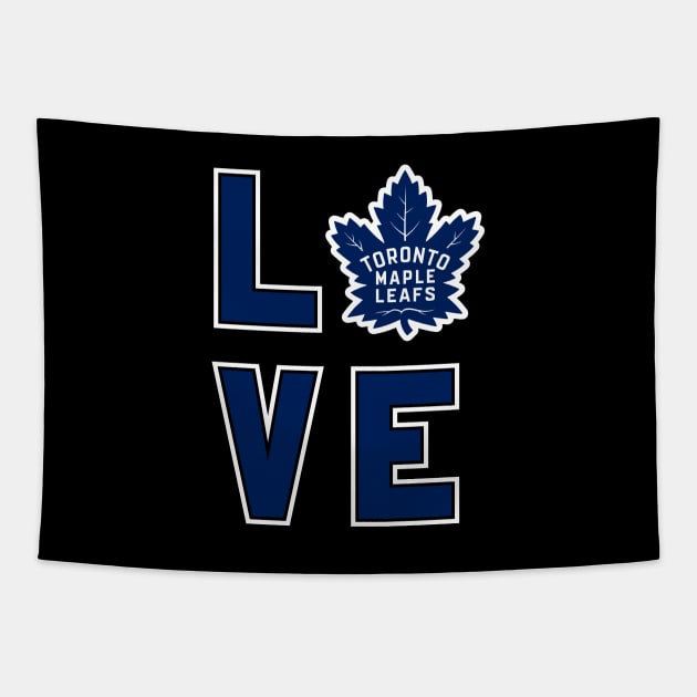 Love Toronto Maple Leafs Tapestry by Olievera