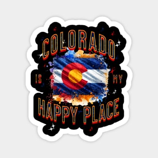 Colorado is my happy place Magnet