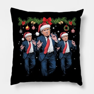 Trump Dance Santa Claus Christmas Xmas Pajamas Holiday Pillow