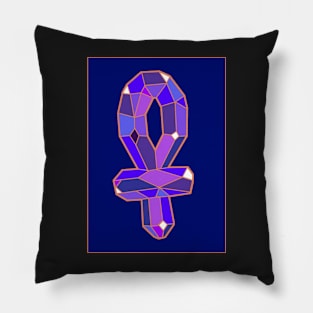 Crystal Ankh Pillow