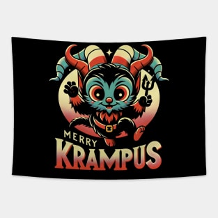 Merry Krampus Tapestry