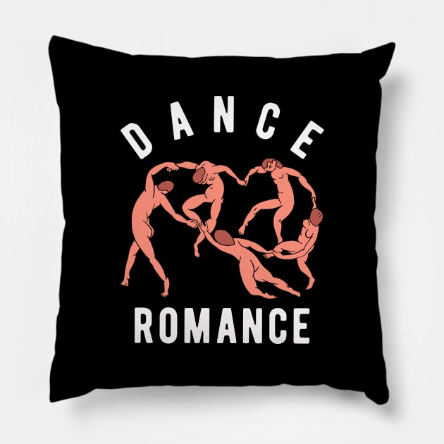 Dance Romance - Funny Dancing Artwork Pillow by Upsketch