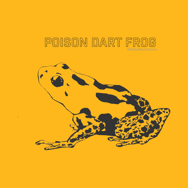 Poison Dart Frog by IndiasIllustrations