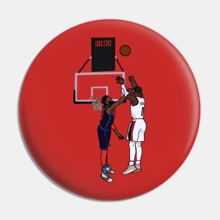 Damian Lillard Game Winner Vs The Thunder - NBA Portland Trailblazers Pin