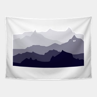 BLUE MOUNTAIN PANORAMA #minimal #art #design #kirovair #buyart #decor #home Tapestry