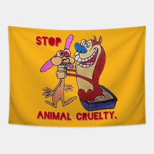 Stimpy and Ren Tapestry