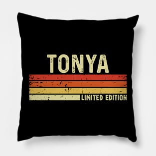 Tonya Name Vintage Retro Limited Edition Gift Pillow