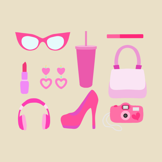 Pink Accessories by TheNewMoon