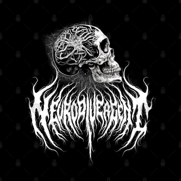 neurodivergent death metal design by Tmontijo