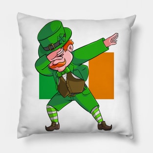 Dabbing Leprechaun St. Patricks Day Pillow