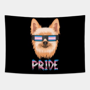 Yorkie Transgender Flag Lgbt Tapestry