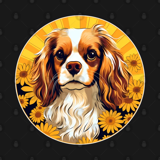 Cavalier King Charles Spaniel Mountain Flower Cute Colorful Puppy Dog by Sports Stars ⭐⭐⭐⭐⭐