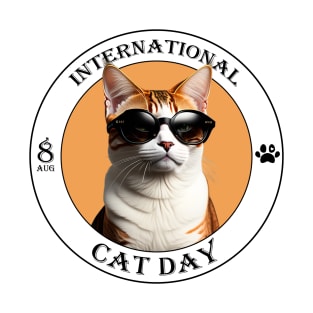 8 AUG, International Cat Day T-Shirt