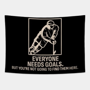 Everyone Needs Goals - Hockey Tapestry