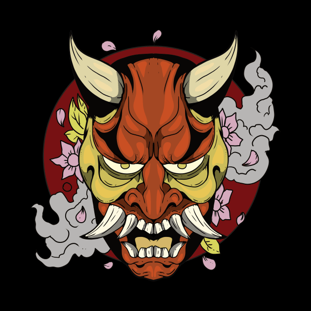 Red Oni Mask by Redgy.Art