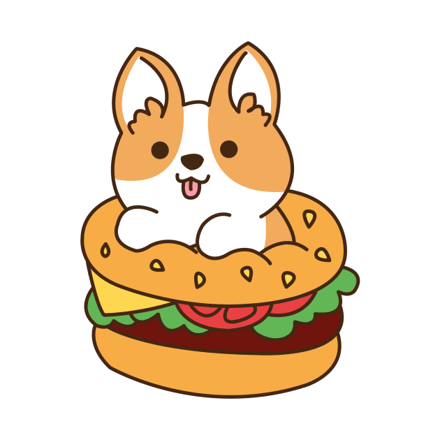 Corgi Hamburger by mintcorner